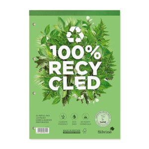 Silvine A4 Premium Recycled Refill Pad