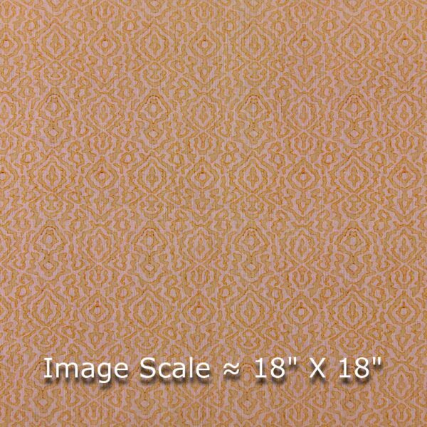 Cotton Linen Feel Peach Colour Geometric Print 41 Inches Width Fancy Fabric - Image 4
