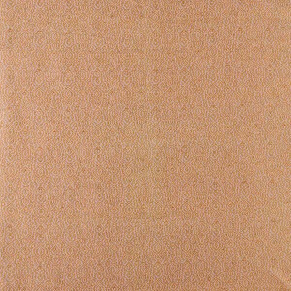 Cotton Linen Feel Peach Colour Geometric Print 41 Inches Width Fancy Fabric